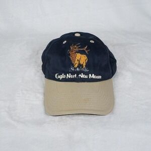 Eagle Next New Mexico Elk Embroidered Baseball Cap Navy Tan OSFM Otto Quality